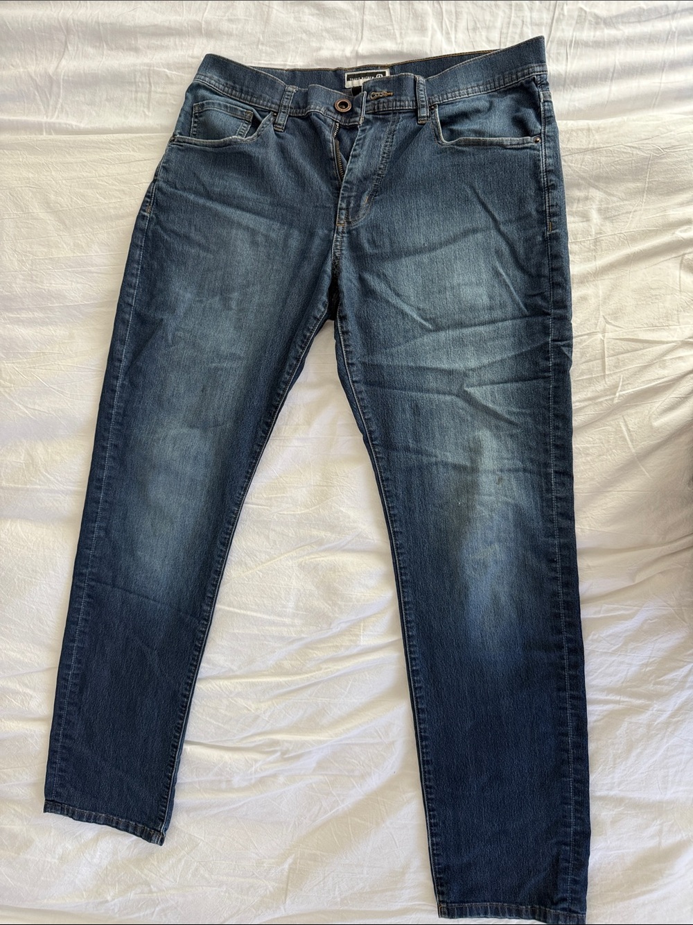 Travis Mathew Men's Dark Blue Slim Jeans